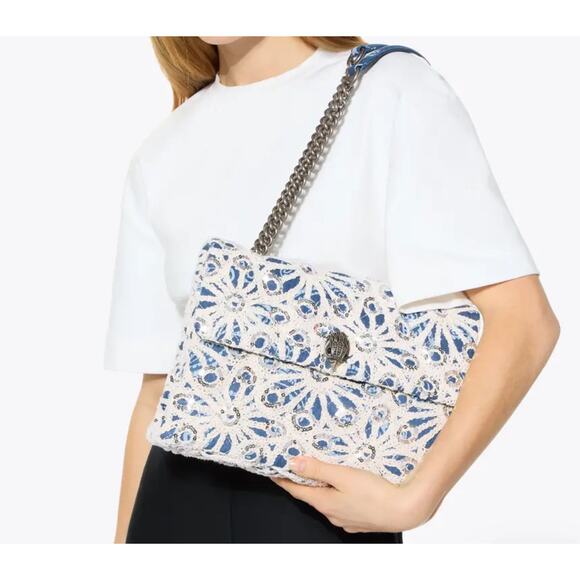 Kurt Geiger Blue and White Crossbody Bag - NWOT - Picture 3 of 4